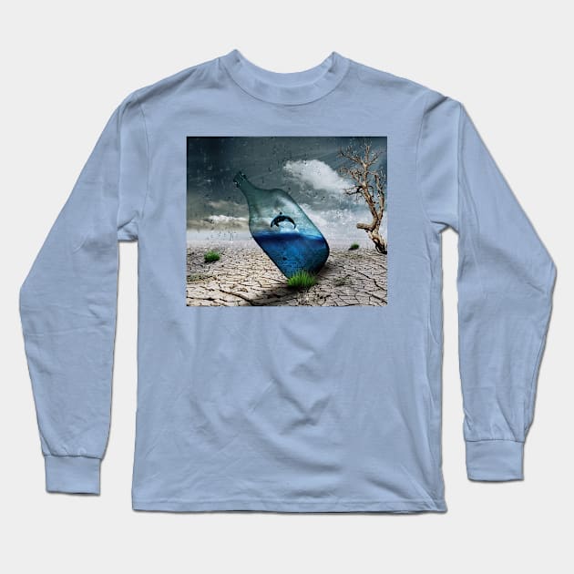 dolphin Long Sleeve T-Shirt by paulashish